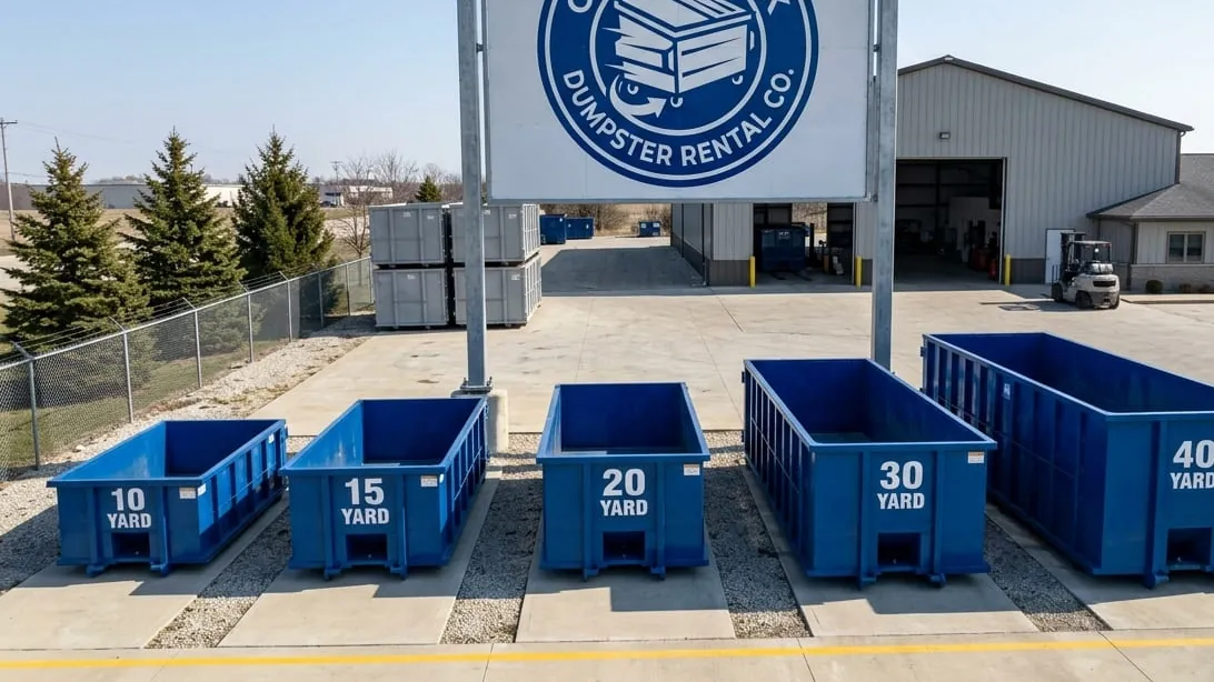 What size dumpster do I need in Orland Park, Illinois — roll-off containers compared side by side at the yard What size dumpster do I need in Orland Park, Illinois — roll-off containers compared side by side at the yard