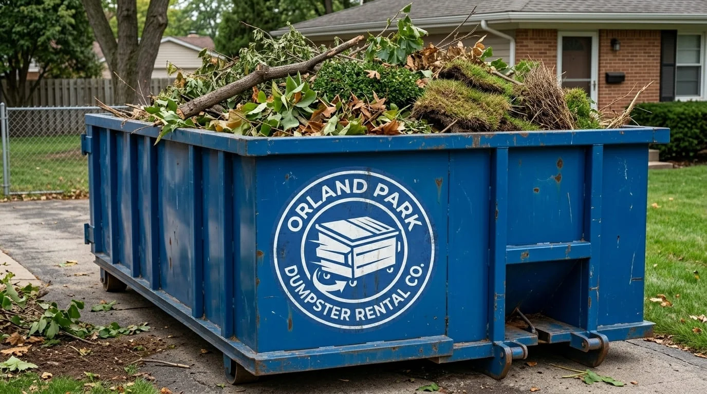 Yard Waste Dumpster Rental Orland Park IL-img